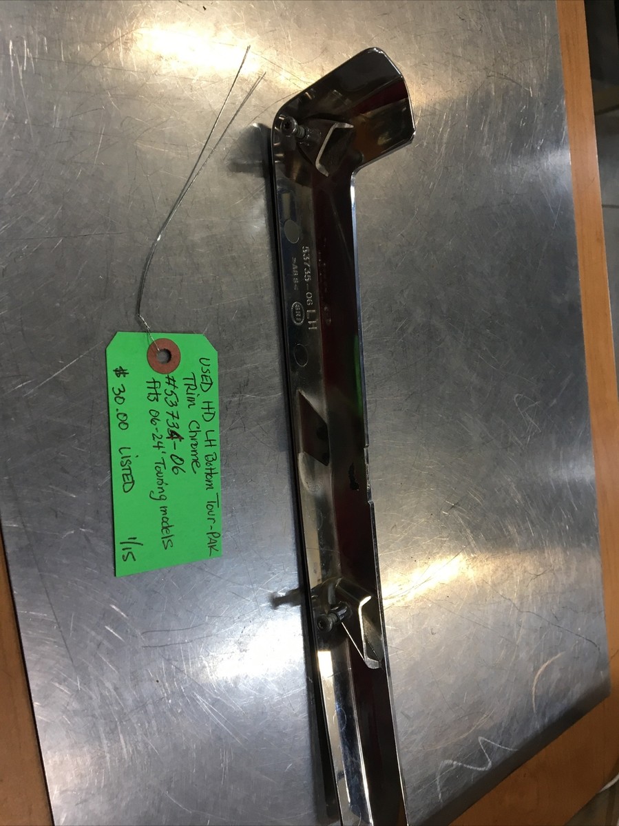 掛 Harley Davidson LH Bottom Tour-Pak Trim Chrome #53734-06 | eBay