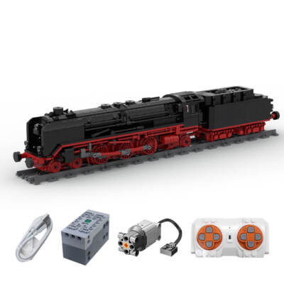 MOC-81348 DRG BR 01 Retro Express Locomotive Model 1423 Parts for Christmas