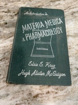An Introduction To Materia Medica &amp; Pharmacology 6th Ed by Krug &amp; McGuigan | eBay