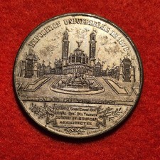 Médaille : exposition universelle Paris 1878 Trocadéro - Massonet Berard