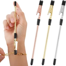 Cobee 3 Pcs Bracelet Clasp Helper Tools, Stainless Steel Portable Jewelry Clasp