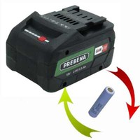 Akkureparatur Zellentausch FüR Prebena Akku Pack 18-5,5-Lihd 18 V Cas