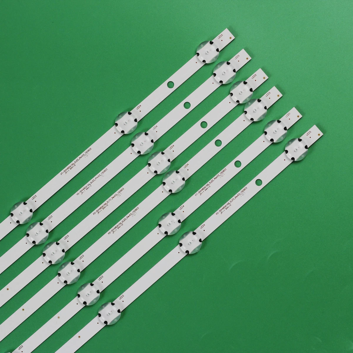 6pcs LED Strips For JVC LT-48C780 SVV480A16A/B_5LED_Rev03 JL