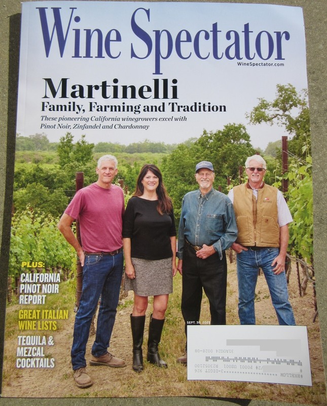 Wine Spectator Martinelli Pinot Noir Tequila Mezcal Austria Italy Sept 30, 2023