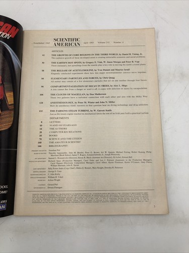 Scientific American Magazine April 1985 Third World Cities Parson Steam Turbine - Picture 2 of 4