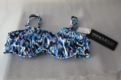 NEU: Badeanzug MIRACLESUIT Oberteil solo blau Multi F 80G