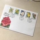 Isle of Man FDC 1998 FLOWER DEFINITIVES 4p TO £1 First Day Cover Unaddressed WCP