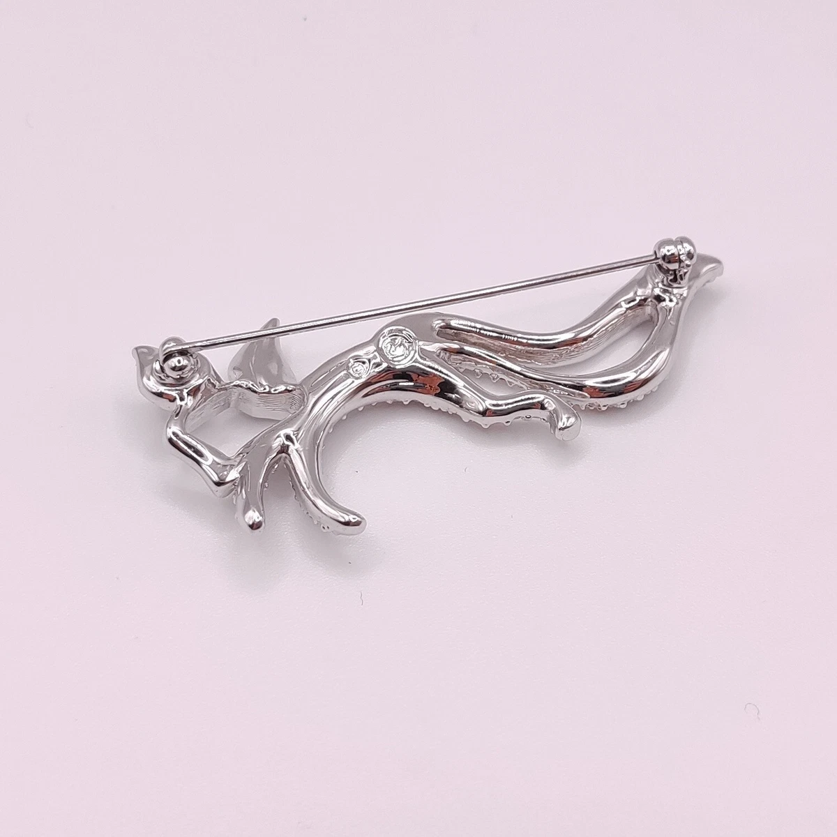 ⭐ Swarovski Brosche Anstecknadel Stecker Pin Anhänger Perle Stein Silber 010 ⭐