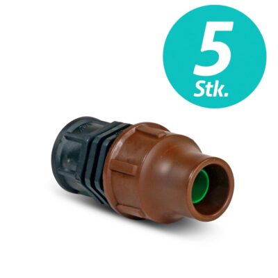 Spar-SET> 5x Rain Bird Kupplung BF-62-75 13/16 mm PE-Rohr Rainbird Fittings