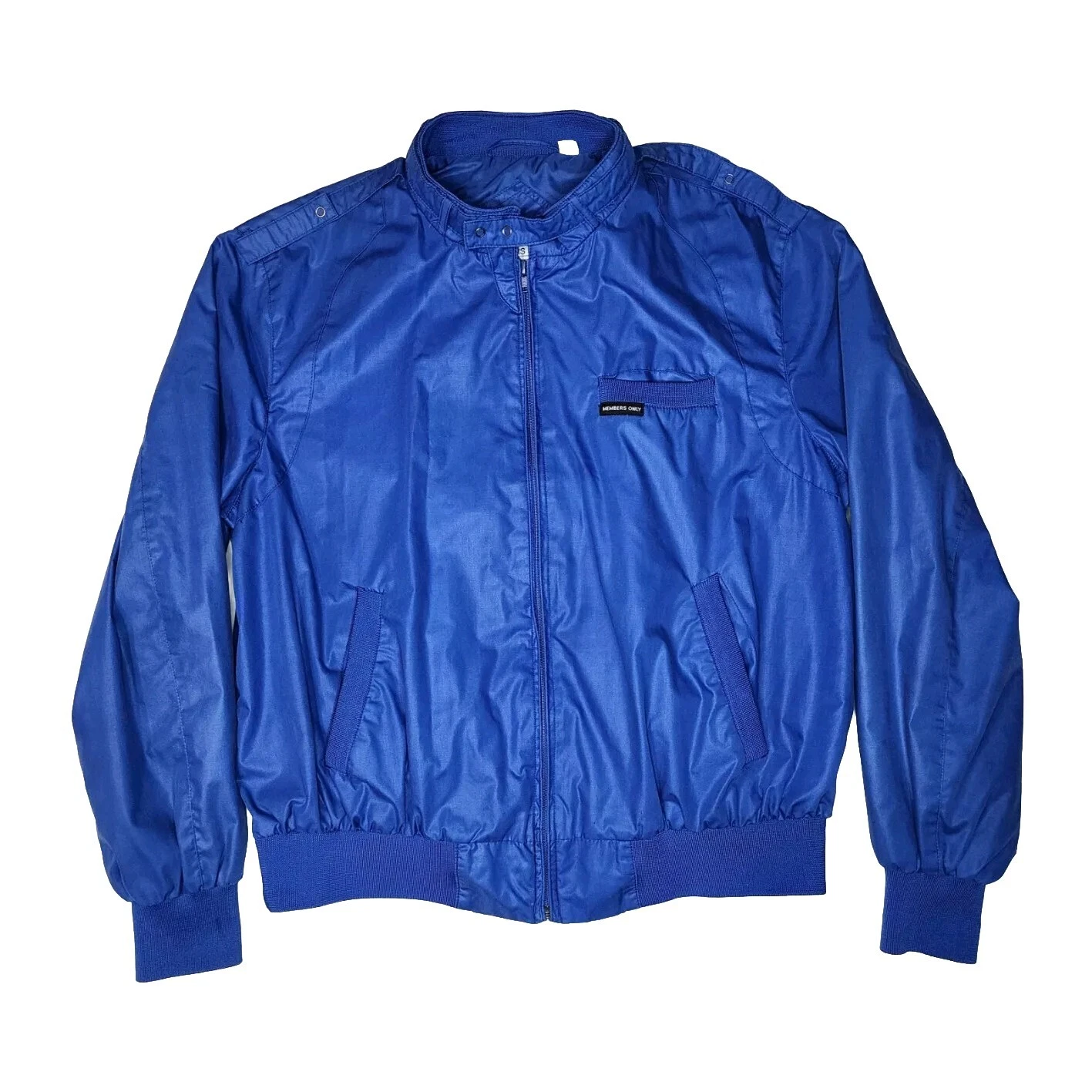 Vintage Members Only Jacket Men's Size 1X Full Zip Blue RN 28593