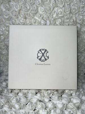 CHRISTIAN LACROIX Faux BLACK Leather Vegan Full Sized Flap Wallet & Credit Card