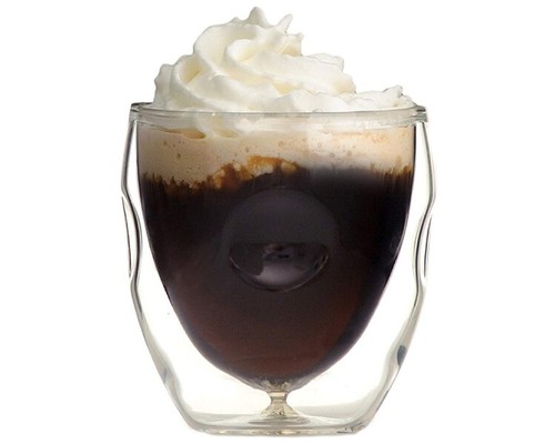 Ozeri Moderna Artisan 4 Double Wall Beverage and Espresso Shot Glasses, 2 oz. - 第 6/6 張圖片