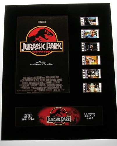 JURASSIC PARK Dinosaur Sam Neill 35mm Original Movie Film Cell Display 8x10 RARE