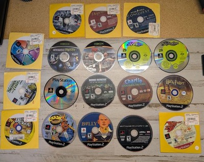 Lot PS1 PS2 Xbox Video Games for RESURFACE AS-IS Ghoulies Crash Bully 25 to Life