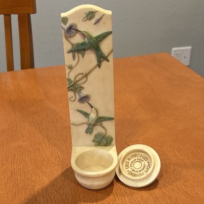 Ibis & Orchid Boxes Of Light Tea Light Holder Porch Garden Hummingbirds 8.5 