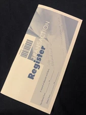 Transaction Register - Standard Size Checkbook Ledger, Banking Supply, 2025-27