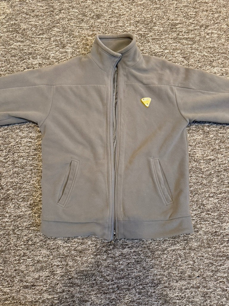 VTG Champion Fleece Jacket Lined Grey Men’s Large image 2