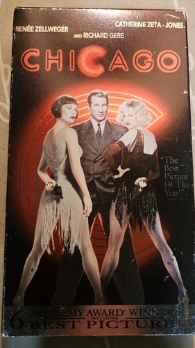 Chicago VHS 2002 Richard Gere Catherine Zeta Jones Renee Zellweger Musical Estat