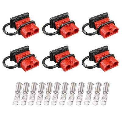6Pack 6-14 Gauge Battery Quick Connect Disconnect 50A Wire Connector Plug Kit