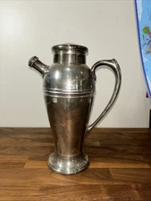 1920s Concord Silver Cocktail Maker. Freshly Polished Silver.