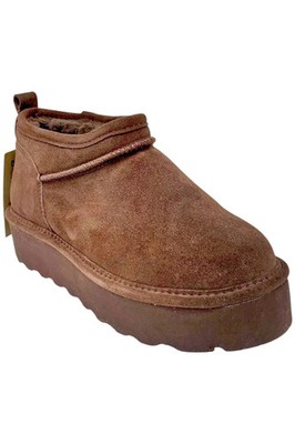 BEARPAW Women's Retro Super Shorty Bootie Walnut