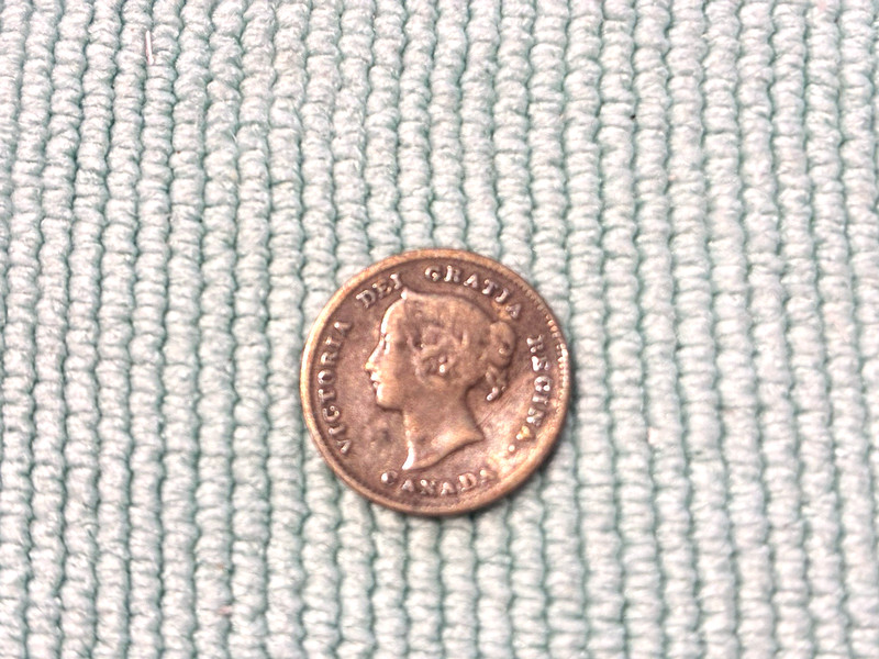 1901 Canada 5 Cents Silver Queen Victoria