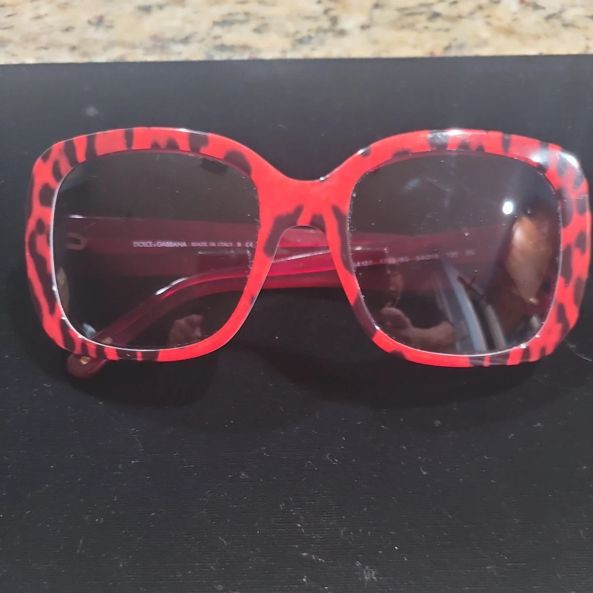 DOLCE&GABBANA Leopard Sunglasses w/ gradient lenses DG4132 1995/13 57[]16 135 3N Dolce&Gabbana Leopard Brown Sunglasses for Women for sale | eBay main image 2