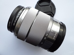 99% Mint Sony E 18-55mm f3.5-5.6 SEL1855 E OSS Silver Lens #837