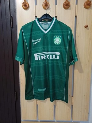 Rare Vintage Palmeiras 2001/02 Home Shirt (Rhumell / Pirelli)