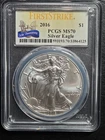 2016 American Silver Eagle 30th Anniversary PCGS Graded a perfect MS 70