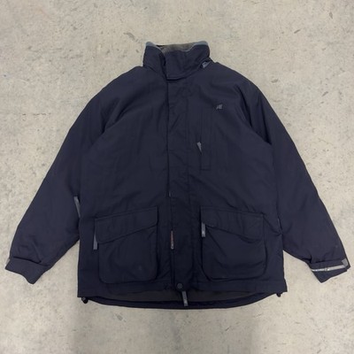 American Eagle AE77 Men's Navy Fleece Lined Insulated Parka Jacket L