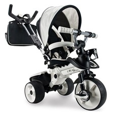 INJUSA City Max Dreirad 6-36 Monate Kinderdreirad mit Schubstange & Gummirädern