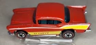 Hot Wheels Redline '57 Chevy red 1976 Hong Kong Vintage Diecast HotWheels Red Li