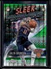 2025-26 Topps Chrome Jalen Brunson Sleek Finishers Geometric Green Refractor /99
