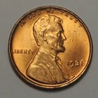 #2 GEM UNC++ Low Mintage 1938 P Lincoln Wheat Cent