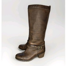 Stivali al ginocchio Pikolinos Andorra Olmo in pelle da donna taglia 8 US/39 EU marrone