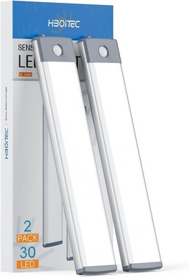 HIBOITEC Schrankbeleuchtung LED Unterbauleuchte Küche Licht, 2 Stück S