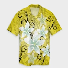 Plumeria Polynesian Hawaiian Shirt Unisex Adult Hw6860
