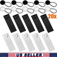 20x Extender Button Set Includes Elastic Waist Button and Comfy Collar Extender