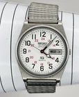 Vintage 1985 Seiko 6923-7039 Railroad Approved 34mm Quartz Date/Day Watch