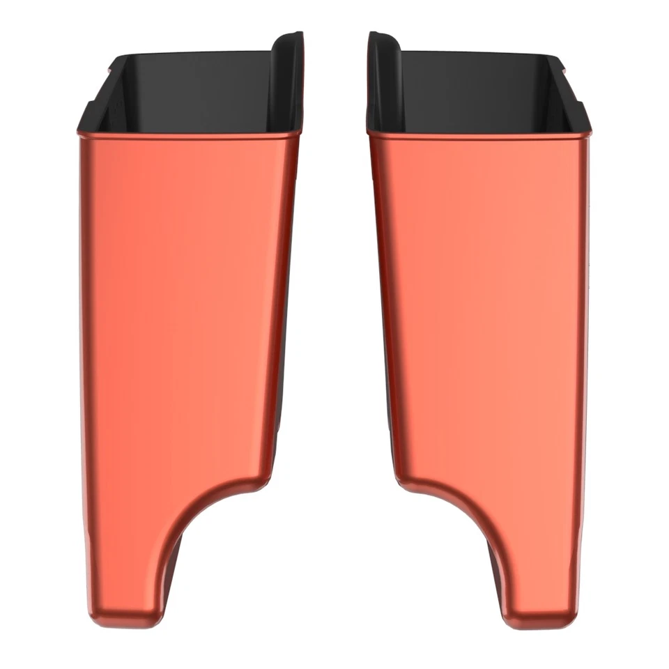 Sedona Orange Stretched Saddlebags Bottoms Fits 93-13 Harley Street Road Glide - Image 4 of 4