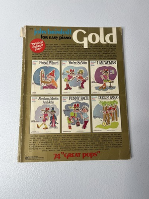 #ad #ad Vtg John Brimhall For Easy Piano Gold Piano Music Book $18.00