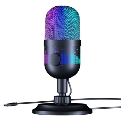 LED USB Mic for Streaming and Podcasting on PC or Consoles Recording Microphone