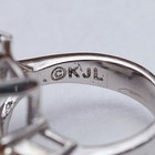 QVC Kenneth Jay Lane Silvertone Ravishing Beauty Ring Size 5 — photo 3