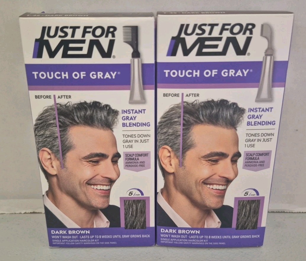 T-45 Dark Brown Touch Of Gray - 2 Boxes
