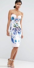 Stunning Strapless Holiday Dress Pale Pink  Size 12  Wedding