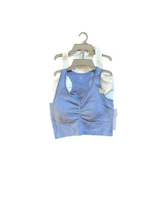 NWT Harmony & Balance Women s Bra Set   2-Pack Blue & White, Size XL