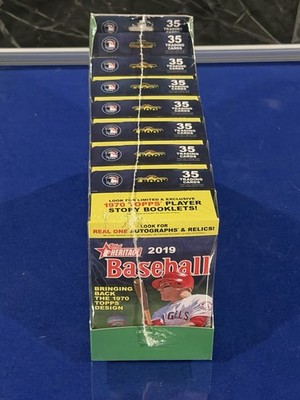 2019 Topps Heritage MLB SEALED! 8 Pack Hanger Boxes Ohtani Rookie Cup Year !