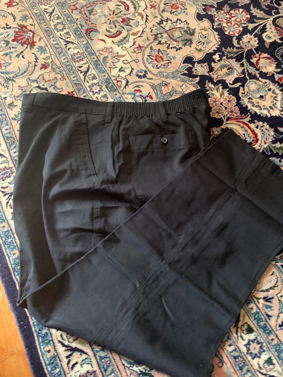 Pantalon Habillé David Taylor Essential – 44x30 – Noir Onyx – Plissé – NEUF