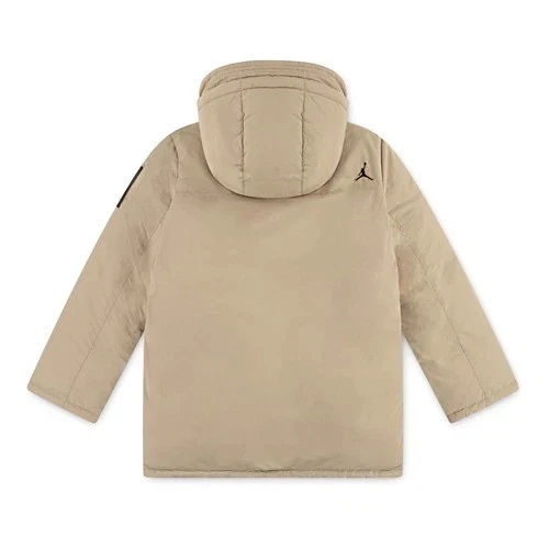 Nike Air Jordan Faux Down Puffer Jacket Cream Black Youth Size XL Brand New - Image 2 of 4